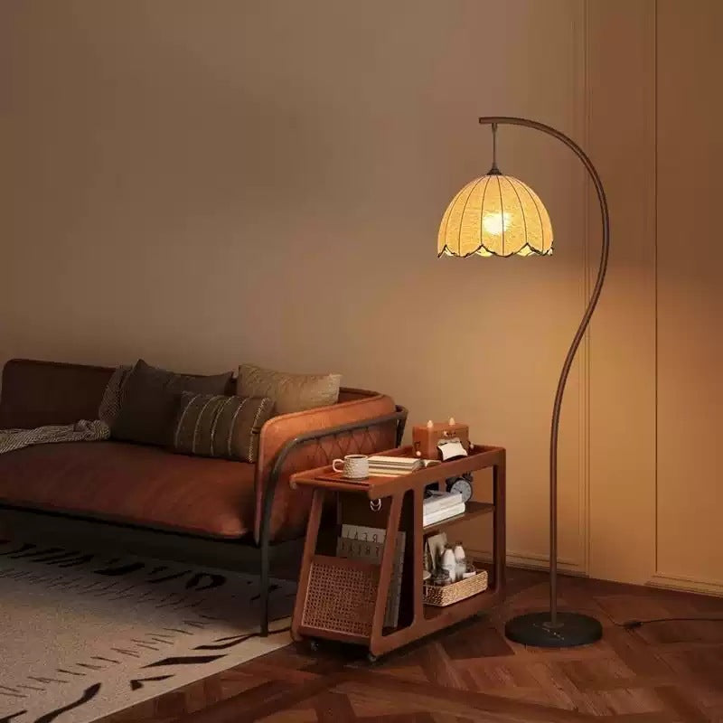 Vintage-inspired floor lamp