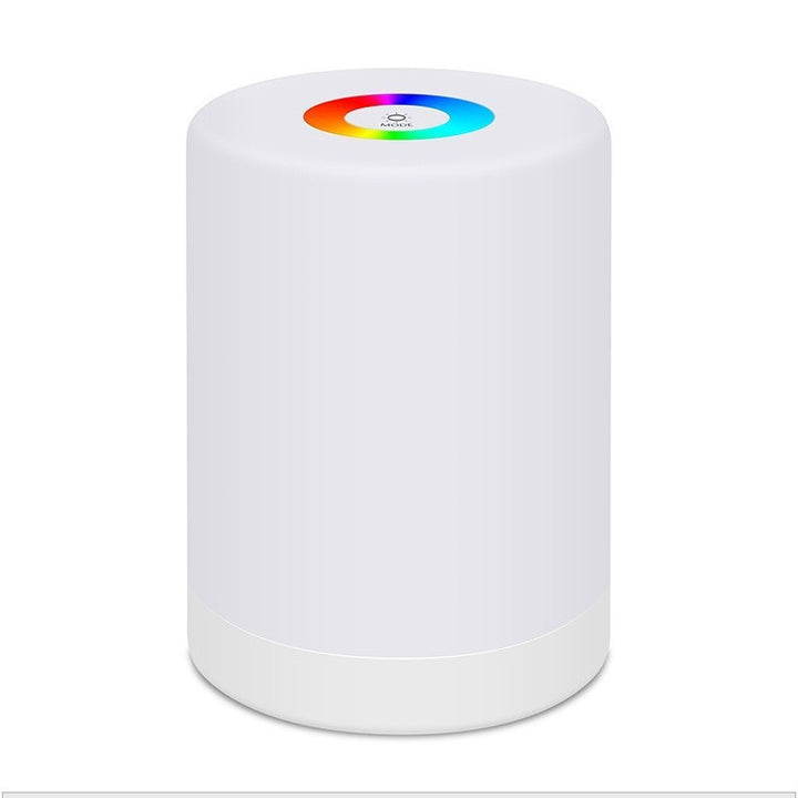 Color-changing smart cylinder table lamp with touch top light night light