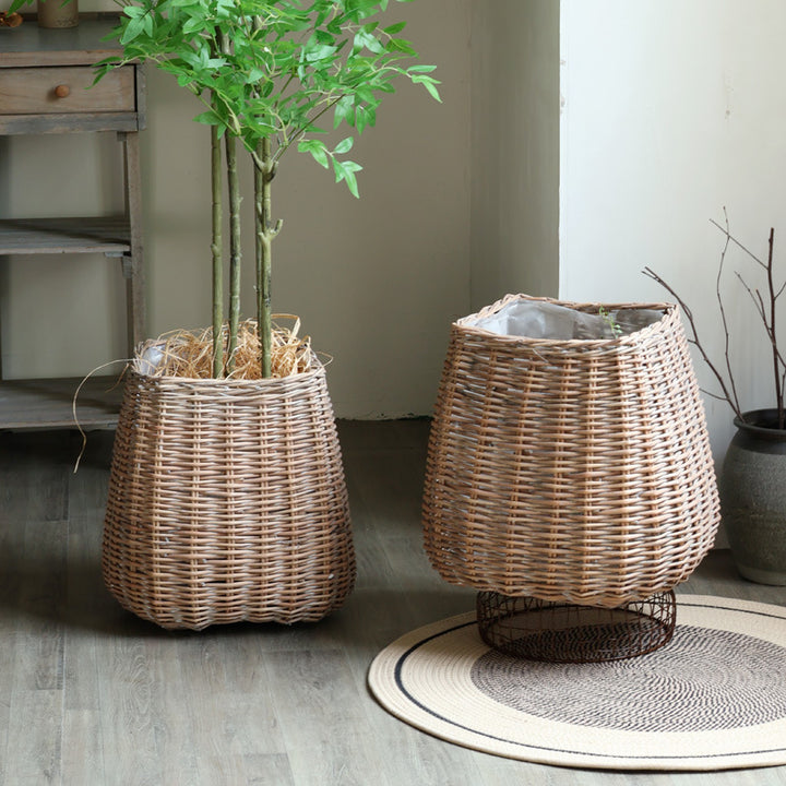 Large Handmade Laundry Basket with Natural Design