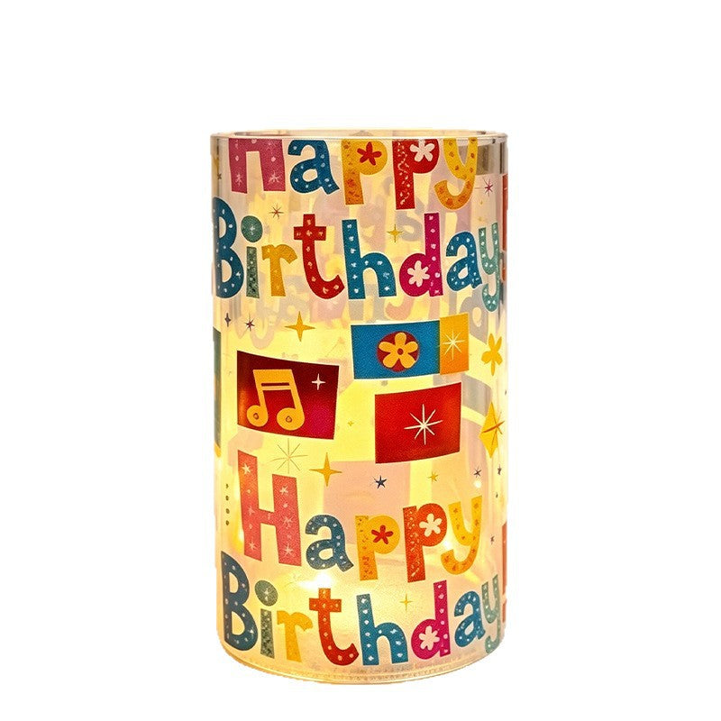 Decorative birthday candle