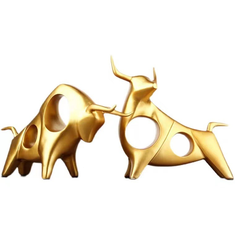 Decorative sculptures made of metal