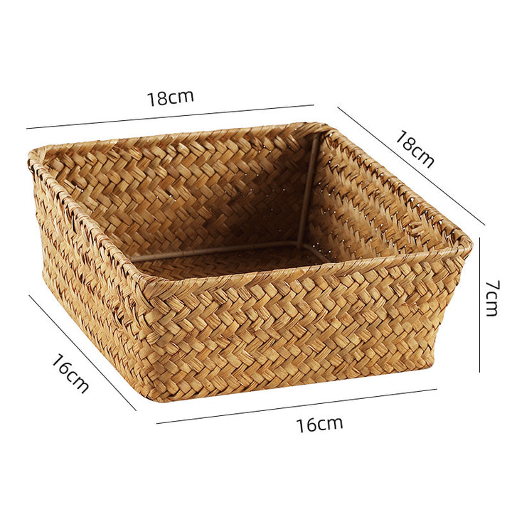 Handwoven Bamboo Storage Tray