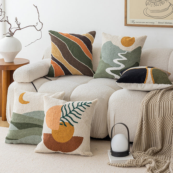 Textured Abstract Decorative Pillow