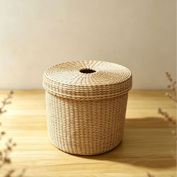 Decorative Woven Tissue Box Cover