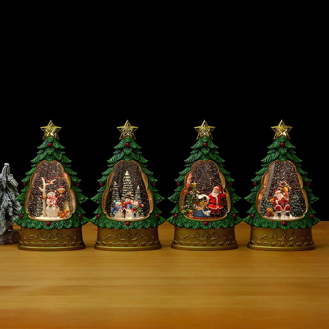 Christmas tree snow globe