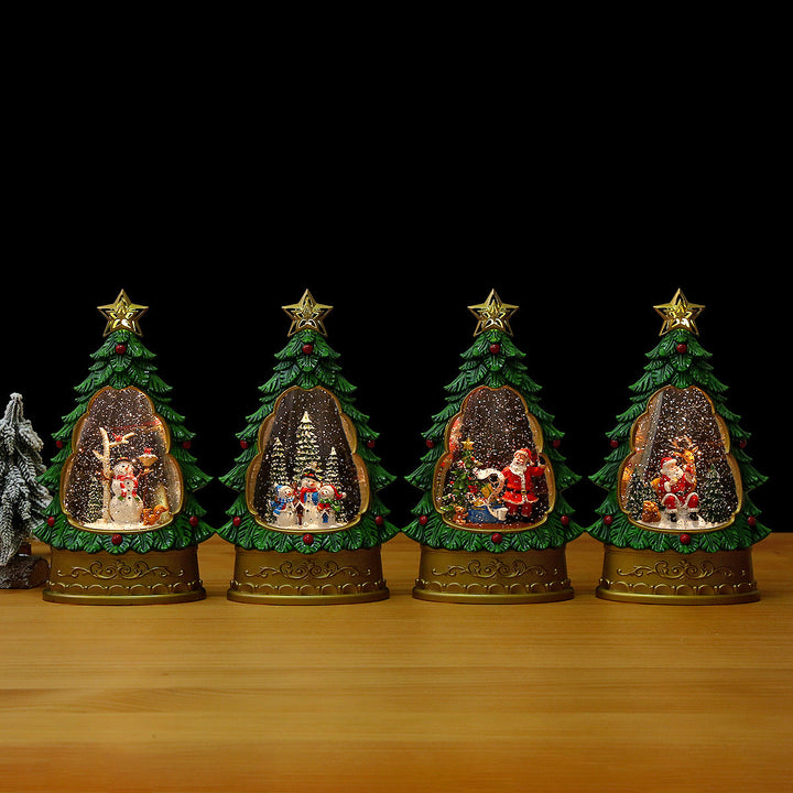 Christmas tree snow globe