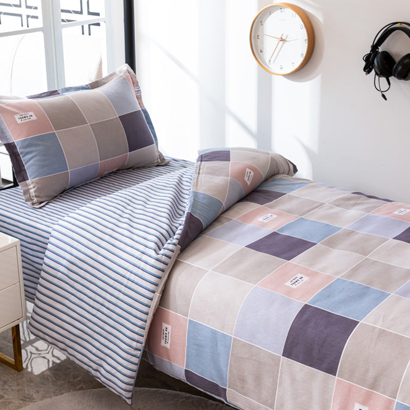 Modern Plaid Bedding Set