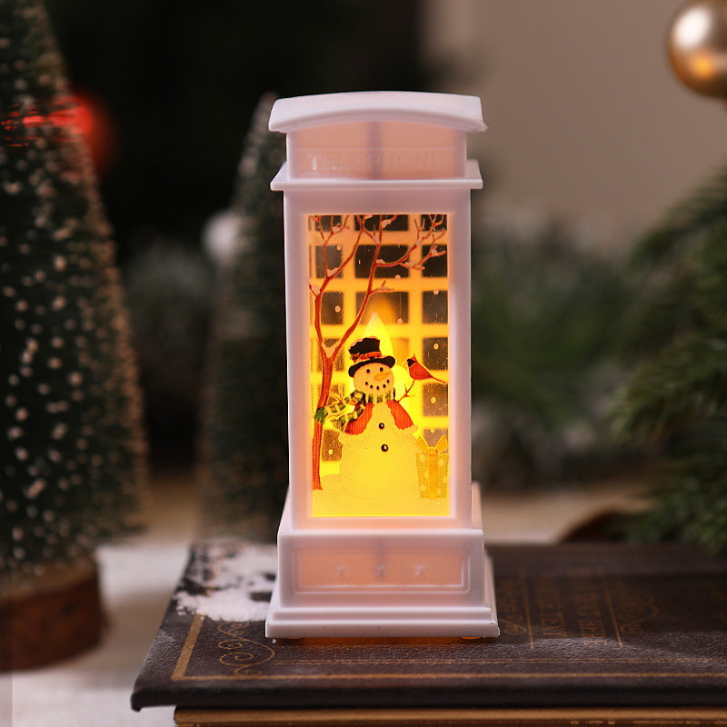 Nostalgic Christmas lantern with LED light