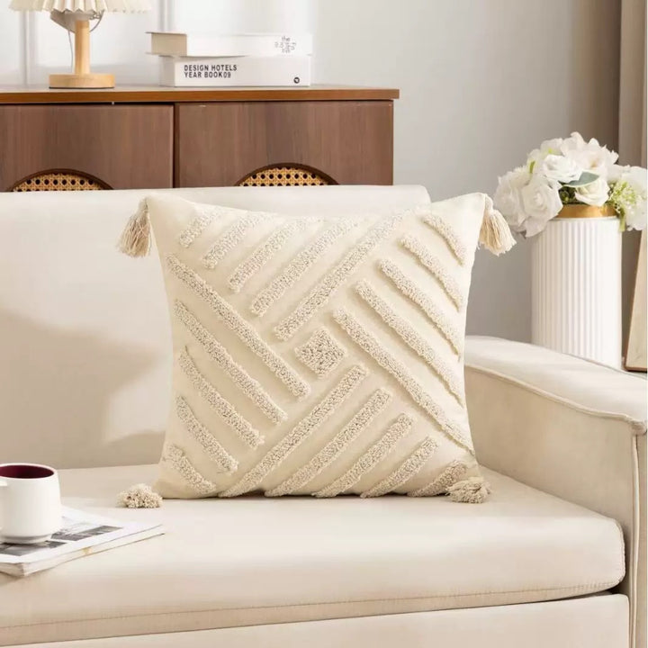 Luxurious Textured Decorative Throw Pillow