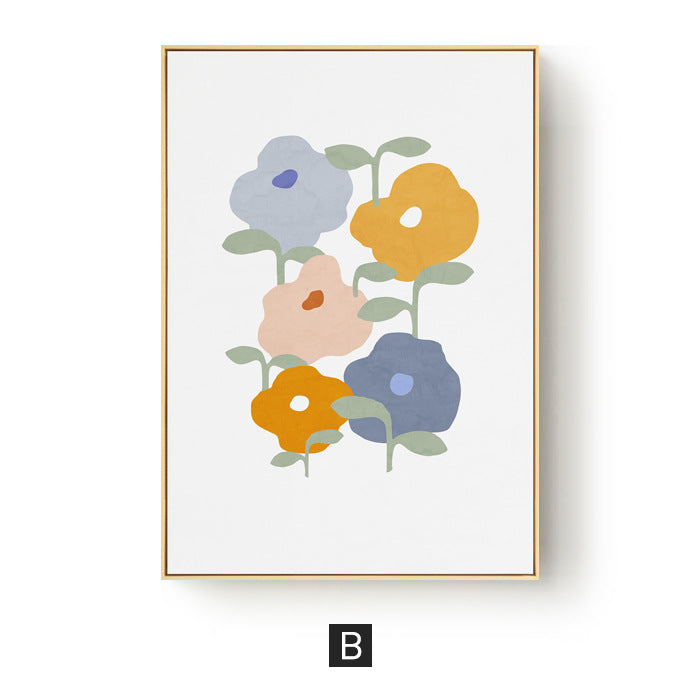 Floral Abstract Canvas Art Print