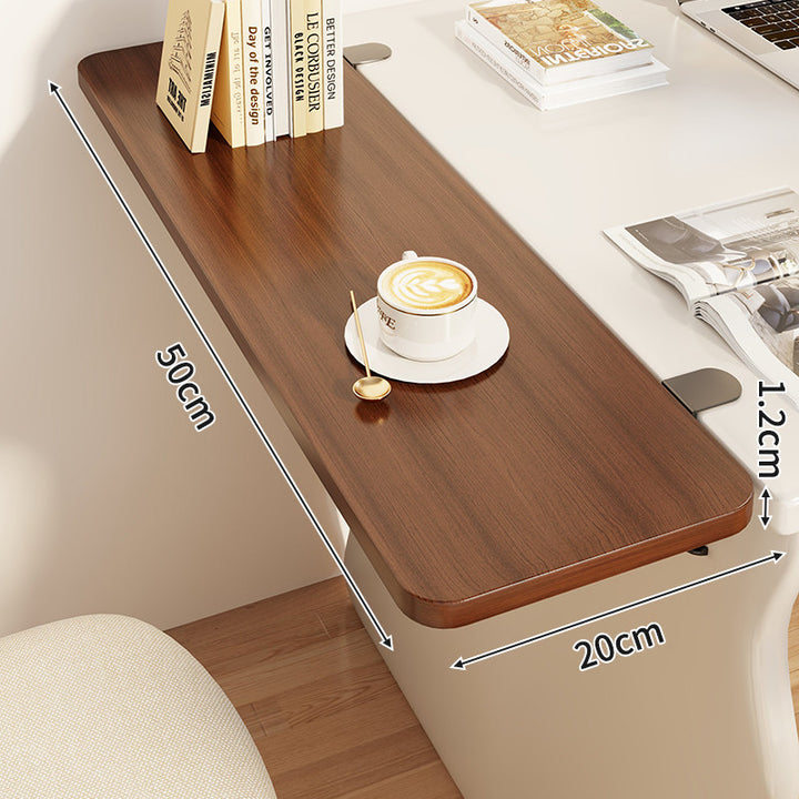 Slim Clamp-On Folding Side Desk Shelf Tray