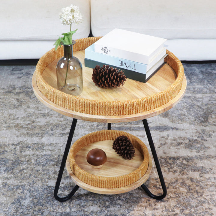 Modern side table with practical storage compartment