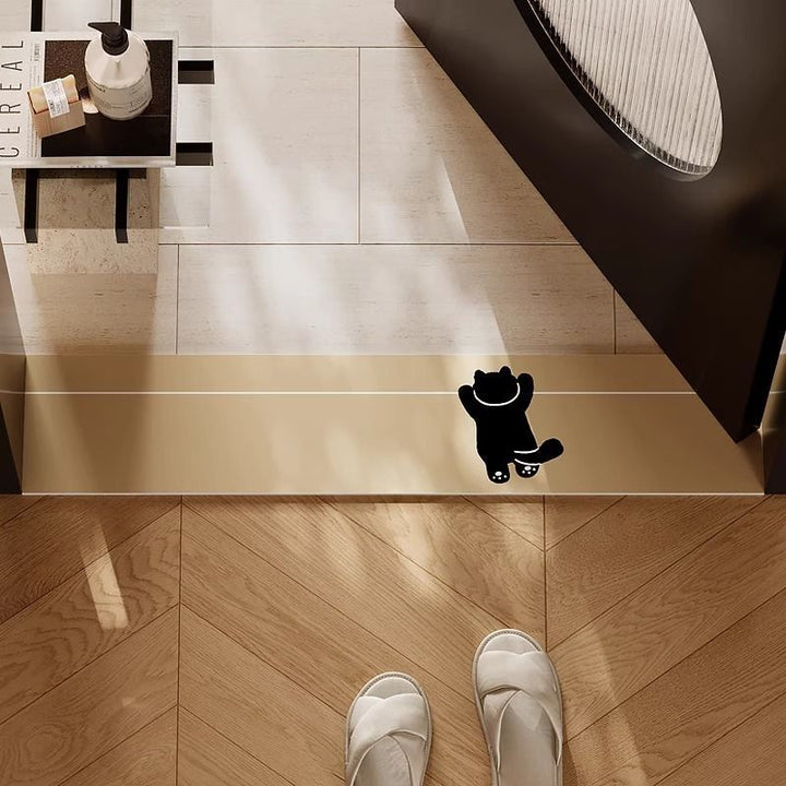 Playful Cat-Themed Door Mat