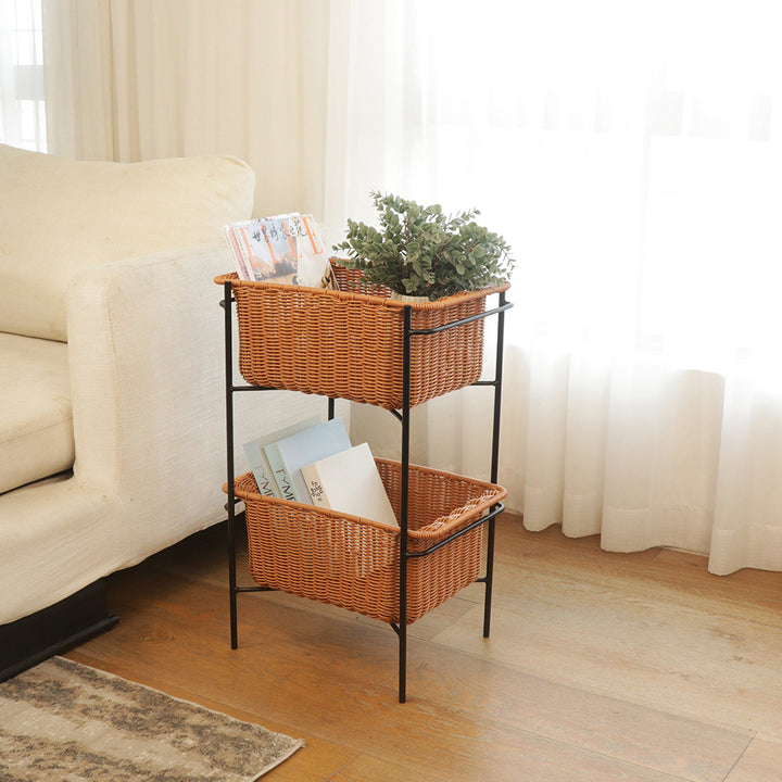 Multifunctional basket stand