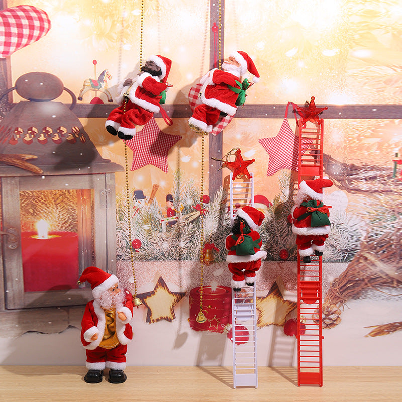 Decorative Santa Claus with ladder