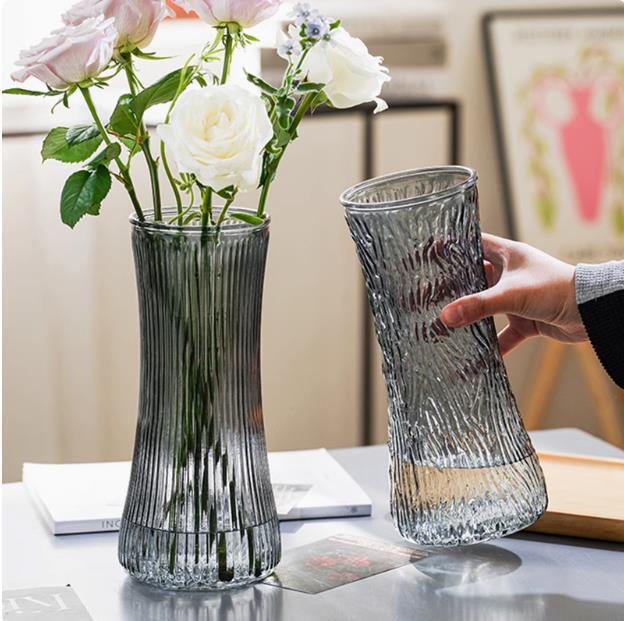 Textured Glass Water Pitcher