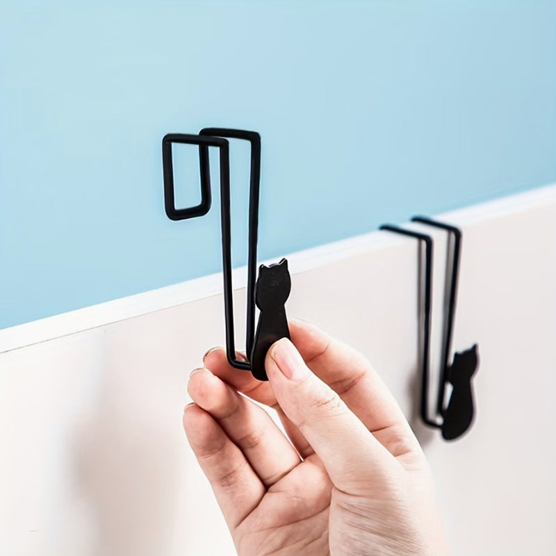Stylish wall hook with cat motif