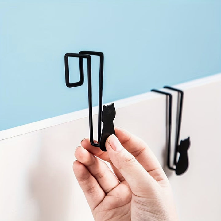 Stylish wall hook with cat motif