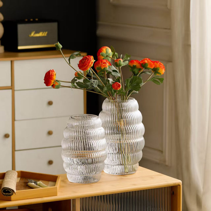 Decorative Textured Glass Vase