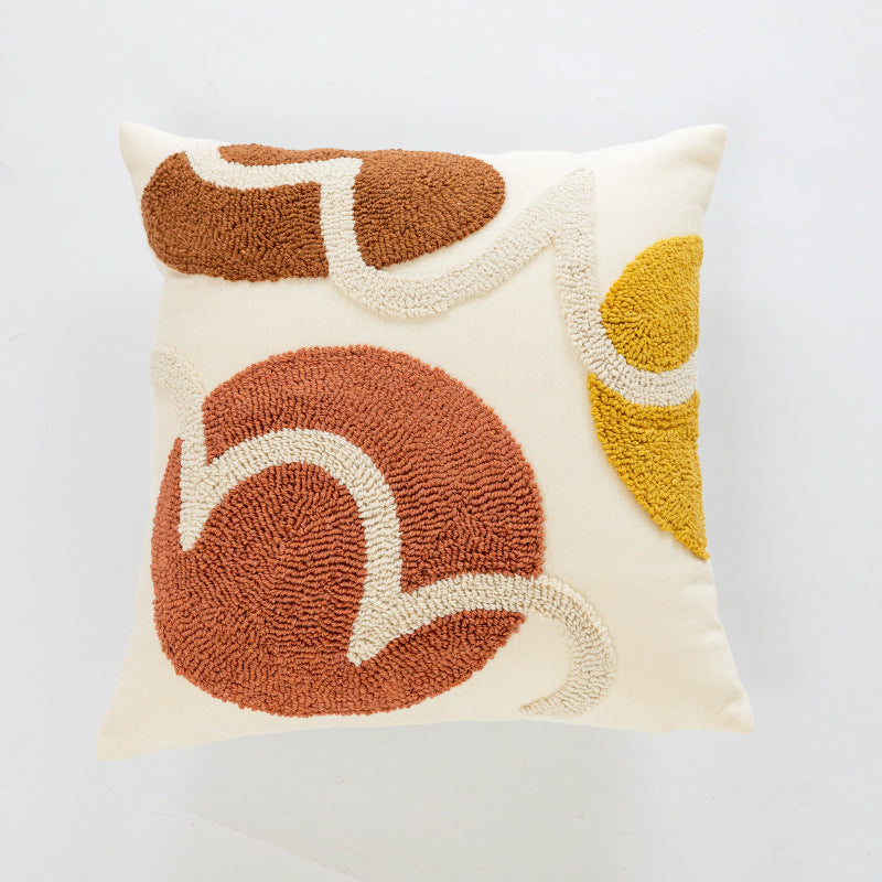 Geometric Patterned Throw Cushion