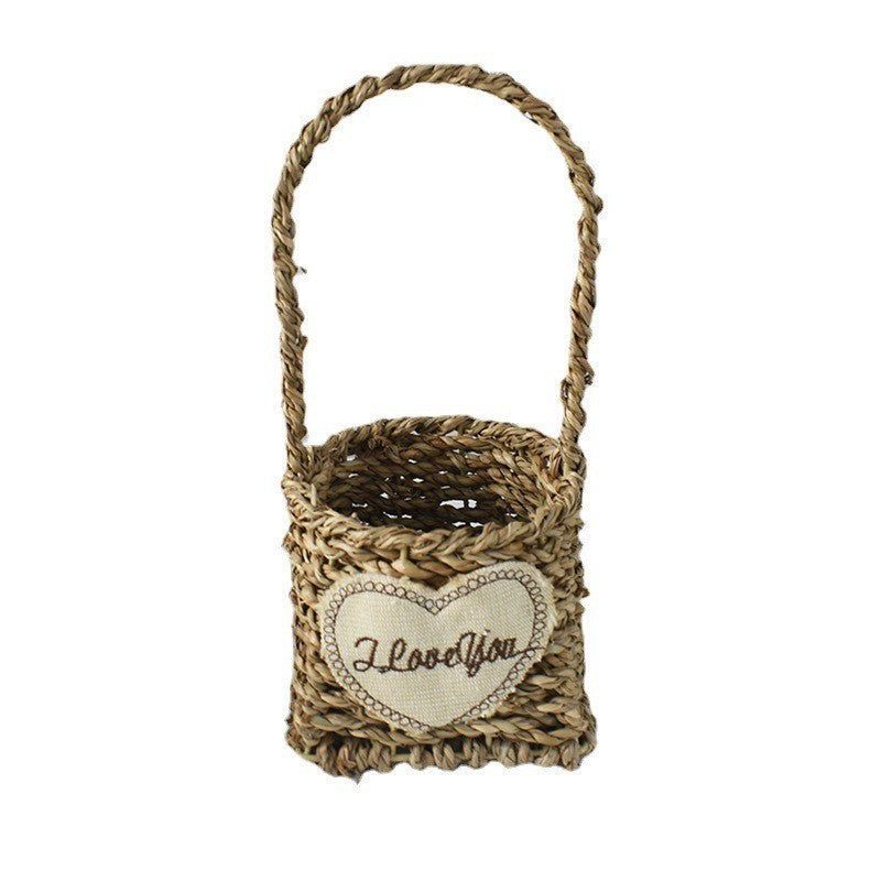 Handwoven Decorative Flower Basket