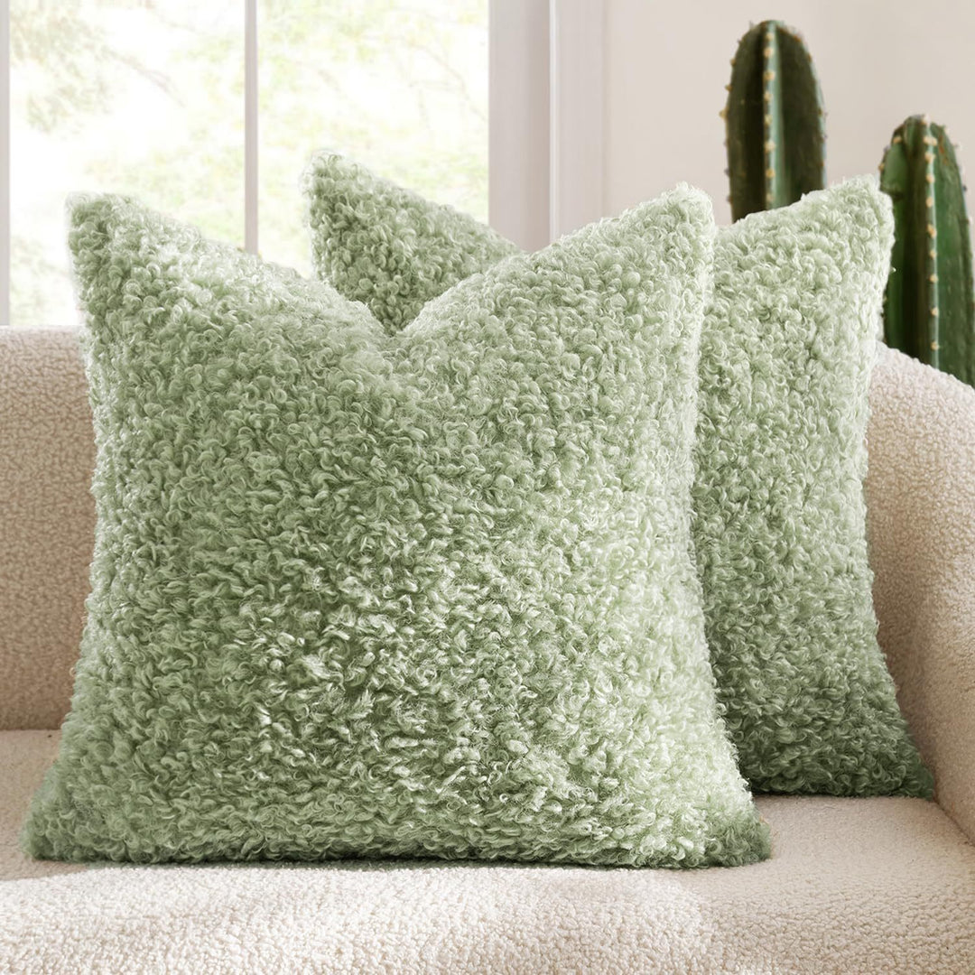 Textured Plush Decorative Pillow