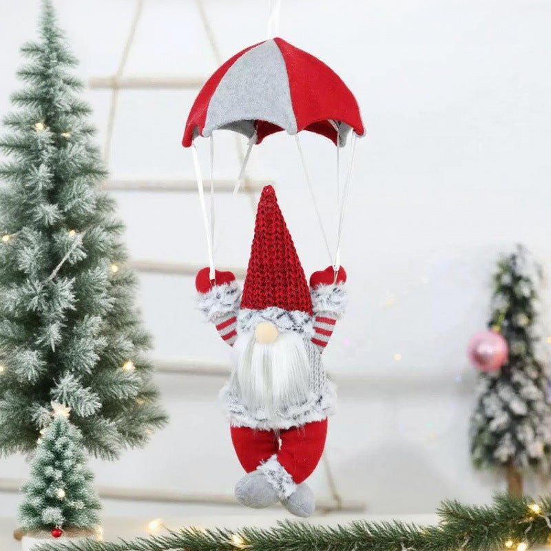 Decorative Santa Claus figure with parachute