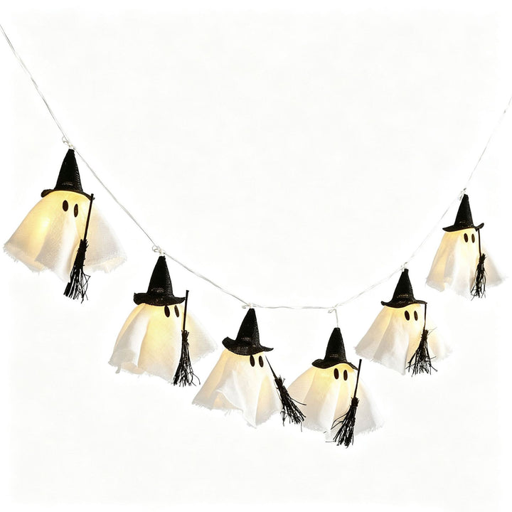 Halloween LED Ghost Witch Light String Garland