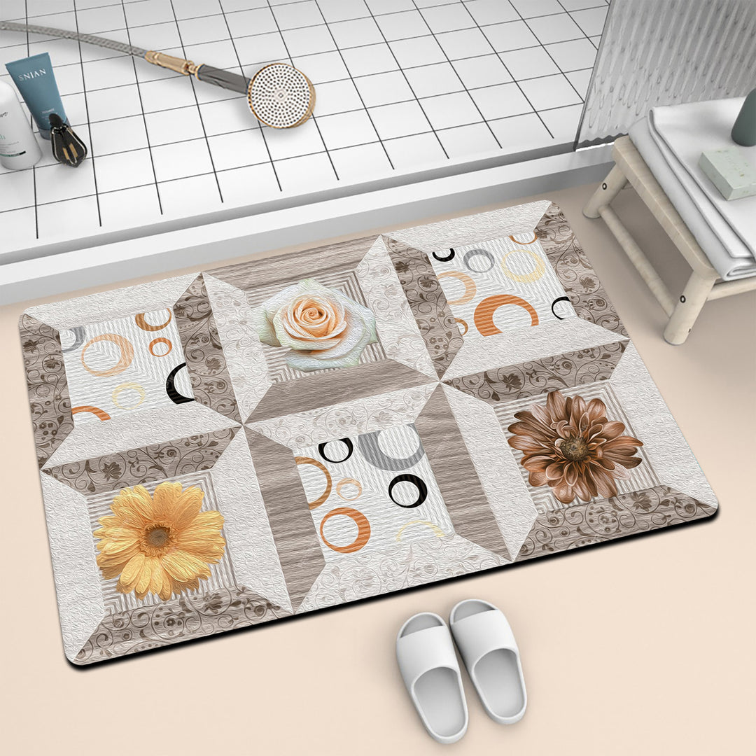 Artistic Mosaic Bath Mat