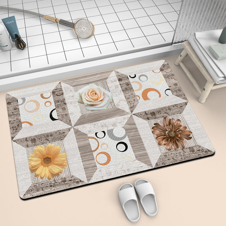 Artistic Mosaic Bath Mat
