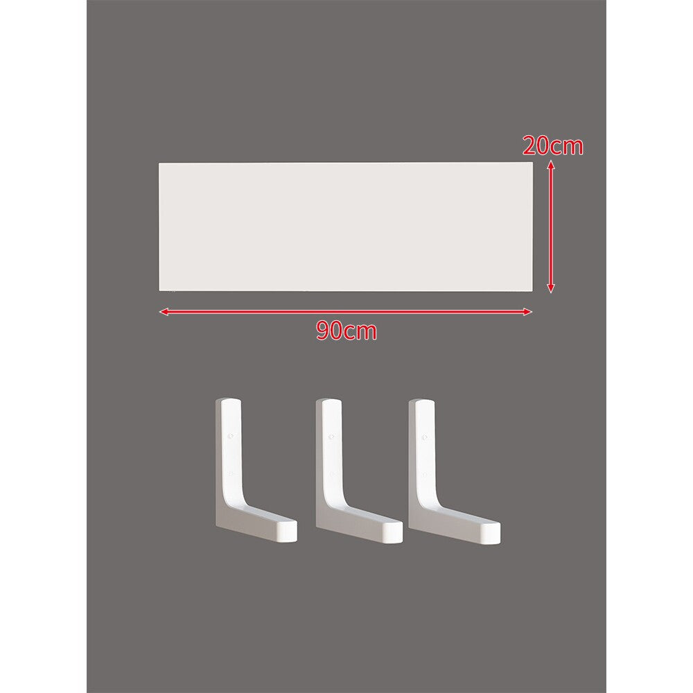 Long Narrow Floating Wall Shelf Kit with Concealed Heavy-Duty Brackets