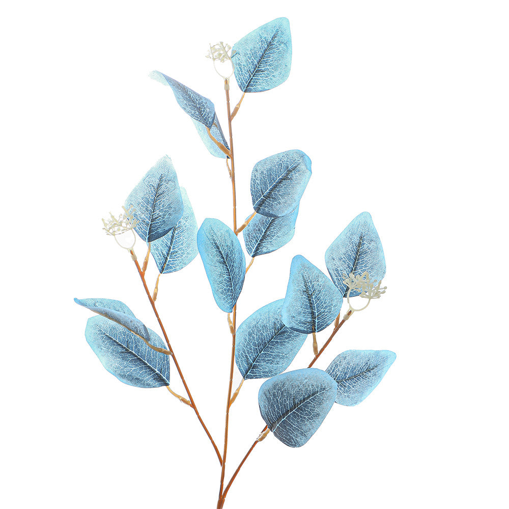 Decorative artificial flower branch with delicate leaves
