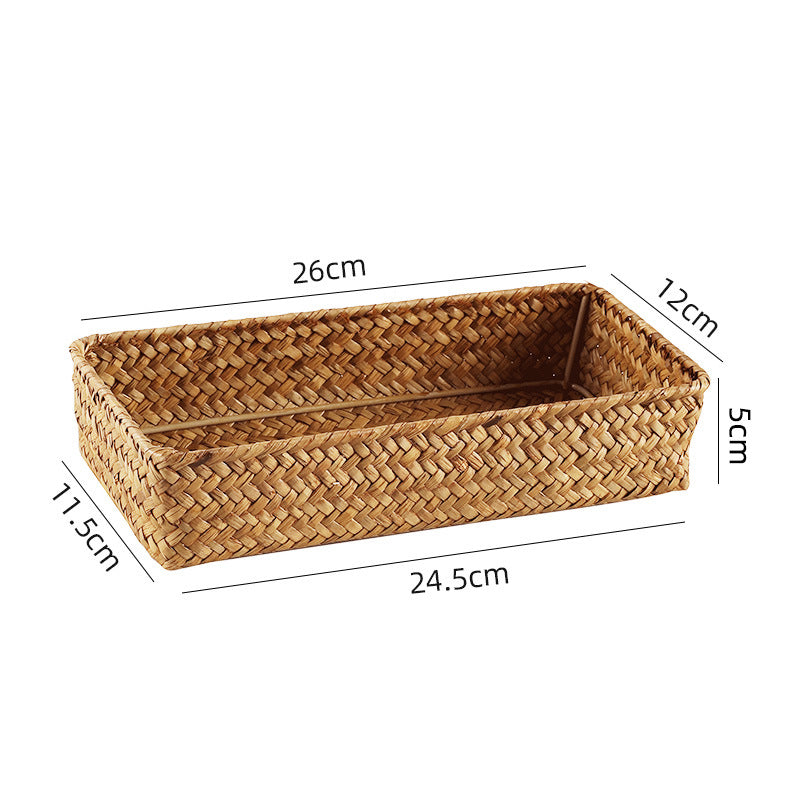 Handwoven Bamboo Storage Tray