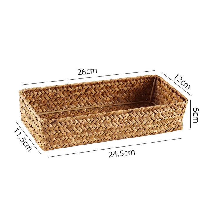 Handwoven Bamboo Storage Tray
