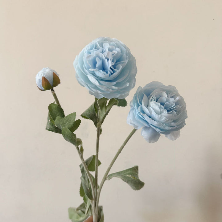 Realistic Faux Ranunculus Floral Arrangement
