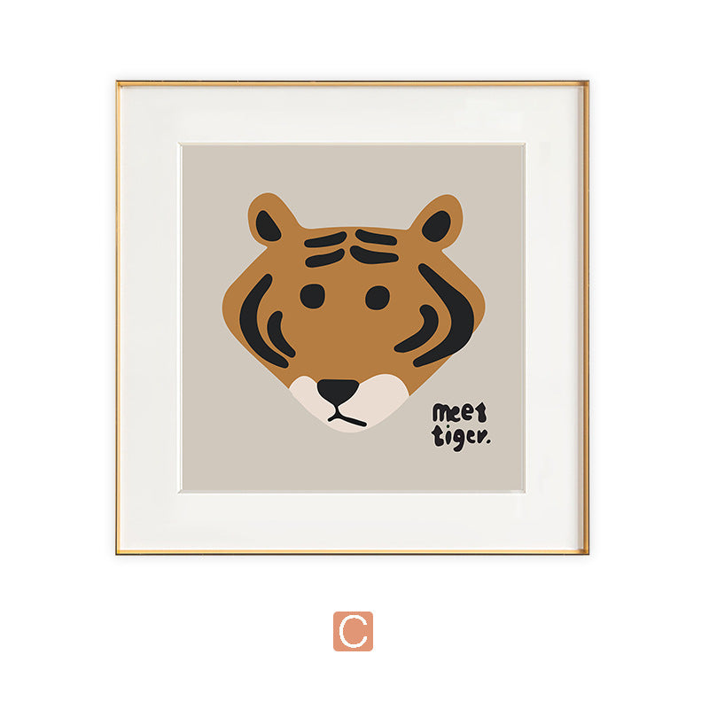 Framed Bear-Themed Art Print
