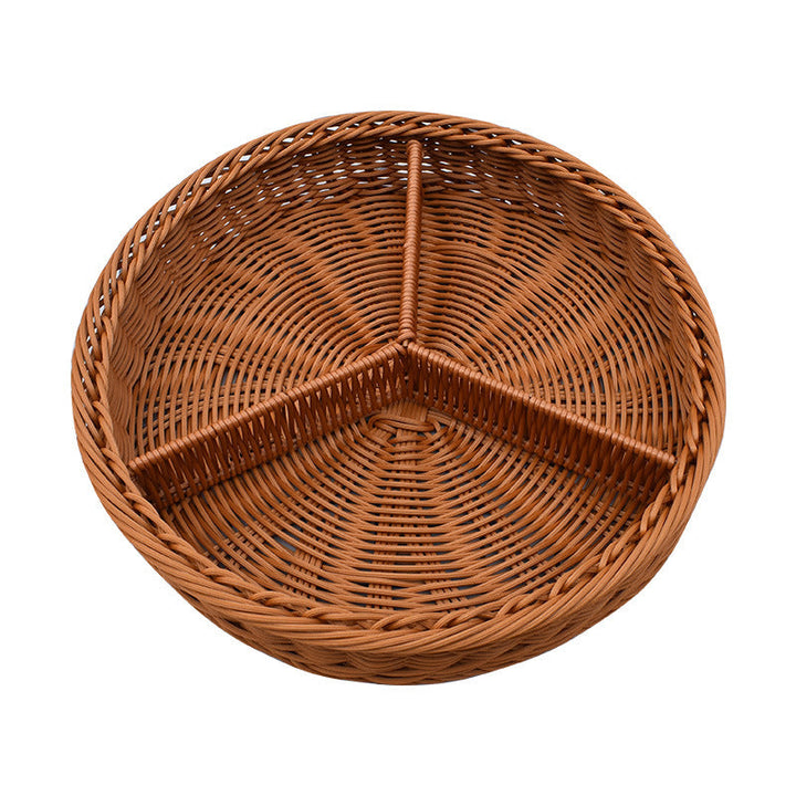 Multi-Compartment Woven Organizer Tray