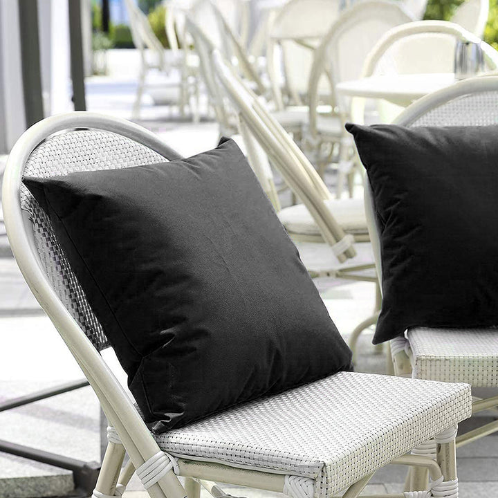 Outdoor Water-Resistant Square Throw Pillow Insert with Plush Polyester Fill