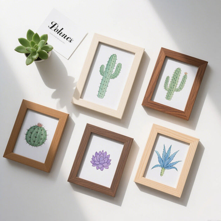 Decorative Framed Cactus Artwork