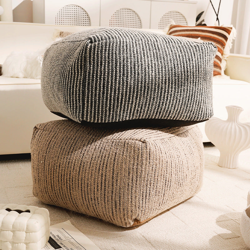 Elegant Geometric Patterned Floor Pouf