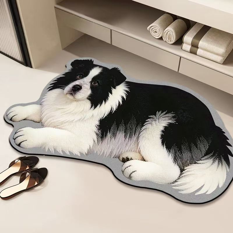 Realistic Lion Cub Shaped Floor Mat