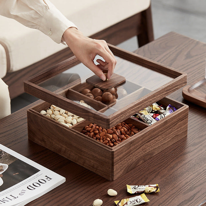 Elegant Wooden Snack Storage