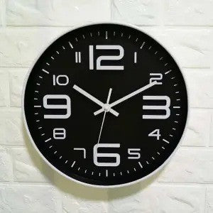Wall clock with large dial and modern design