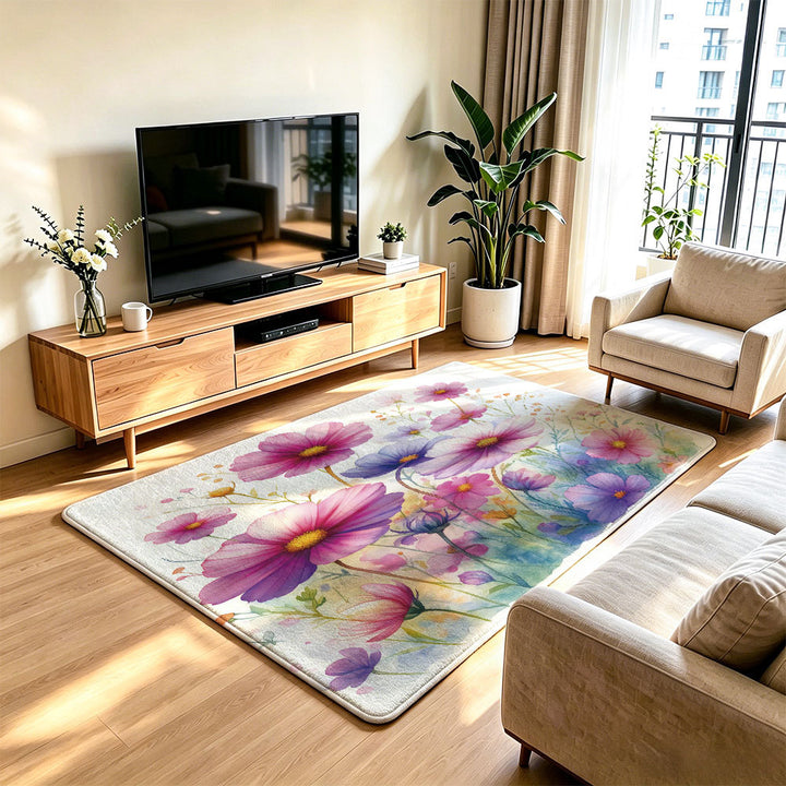 Artistic Lion Print Area Rug