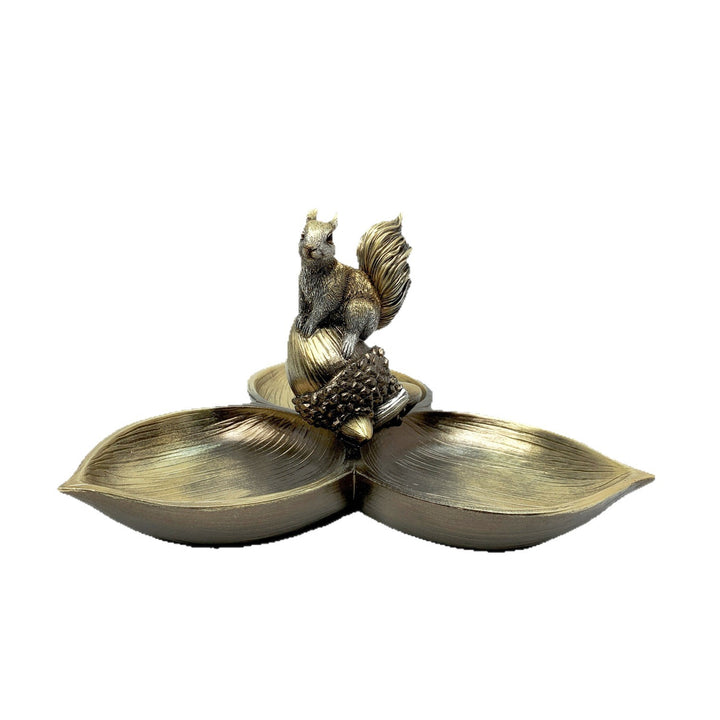 Decorative bowl with squirrel motif