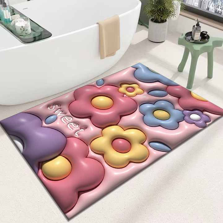 Cute Cartoon Cat Shape Bath Mat
