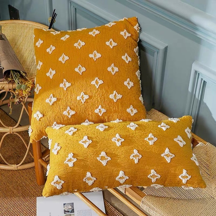 Textured Decorative Oblique Pattern Pillow