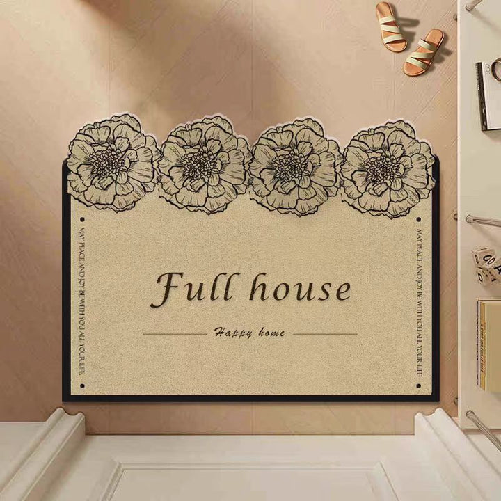Floral Welcome Mat