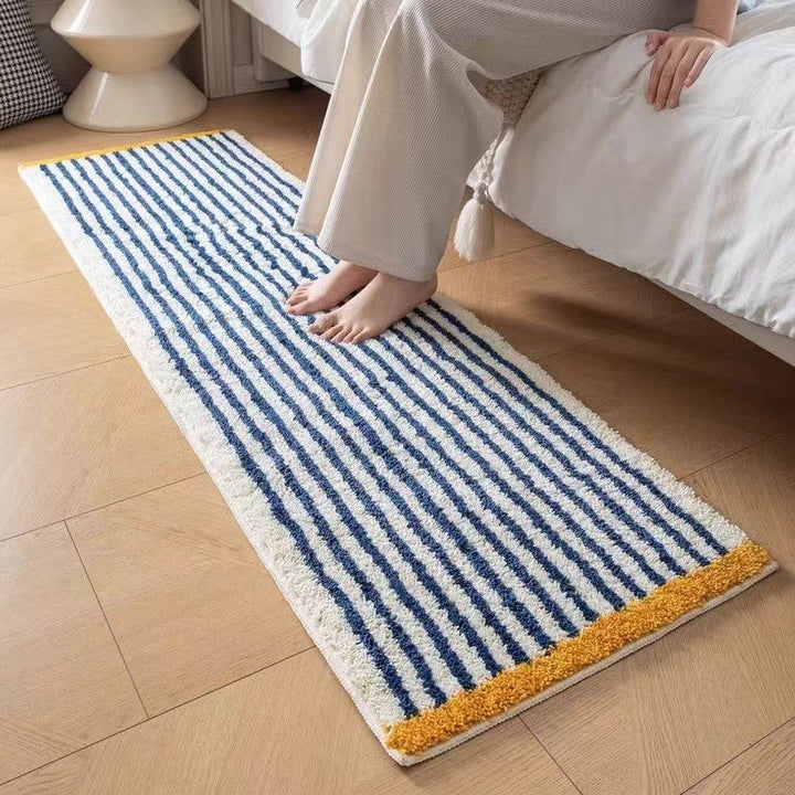 Soft Plush Checkerboard Runner Mat