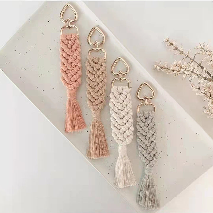 Decorative Macramé Keychain Holder
